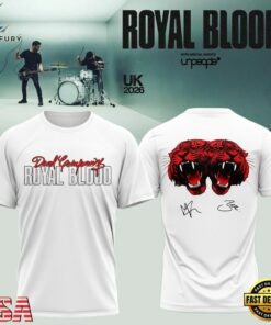 Royal Blood UK Tour 2026 Signature Limited Edition 3D Shirt, Trending Music 3D Tee Royal Blood UK Tour 2026 Signature Limited Edition 3D Shirt