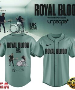 Royal Blood UK Tour 2026 Signature Limited Edition Baseball Jersey, Music Artist Baseball Jersey Royal Blood UK Tour 2026 Signature Limited Edition Baseball Jersey