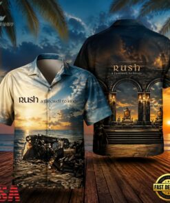 Rush A Farewell To Kings Album Hawaiian Shirt, Music Fan Hawaiian Shirt Rush A Farewell TO Kings Album Hawaiian Shirt