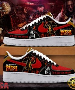 Rush Band 50th Anniversary Of Rush Air Force 1 Shoes Running Sneakers Shoes, Music Lover AF1 Shoes Rush Band 50th Anniversary OF Rush Air Force 1 Shoes Running Sneakers Shoes
