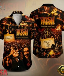 Rush Beyond the Lighted Stage Hawaiian Shirt , Music Fan Hawaiian Shirt Rush Beyond The Lighted Stage Hawaiian Shirt