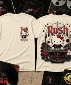 Rush Cosmic Dreamer Kitty Time Space and Good Tunes 3D Shirt , Trending Music 3D Tee Rush Cosmic Dreamer Kitty Time Space And Good Tunes 3D Shirt