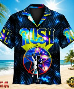 Rush Cosmic Star Hawaiian Shirt , Music Fan Hawaiian Shirt Rush Cosmic Star Hawaiian Shirt
