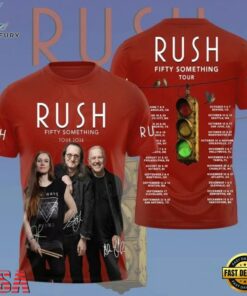 RUSH Fifty Something Tour 2026 3D Shirt , Music Fans Shirt Rush Fifty Something Tour 2026 3D Shirt