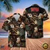 Rush Floral Spirit of Radio Hawaiian Shirt , Music Fan Hawaiian Shirt Rush Floral Spirit OF Radio Hawaiian Shirt