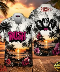 Rush Hemisphere Tour Vintage Hawaiian Shirt , Music Fan Hawaiian Shirt Rush Hemisphere Tour Vintage Hawaiian Shirt