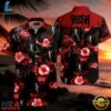 Rush Red Hibiscus Hawaiian Shirt , Music Fan Hawaiian Shirt Rush Red Hibiscus Hawaiian Shirt