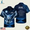 Rush Rock Band Fly By Night Hawaiian Shirt, Music Fan Hawaiian Shirt Rush Rock Band Fly BY Night Hawaiian Shirt