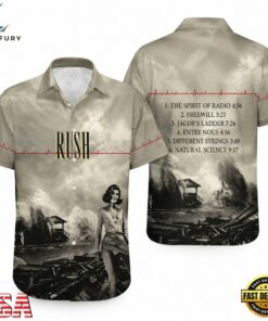 Rush Rock Band Permanent Waves Hawaiian Shirt, Music Fan Hawaiian Shirt Rush Rock Band Permanent Waves Hawaiian Shirt