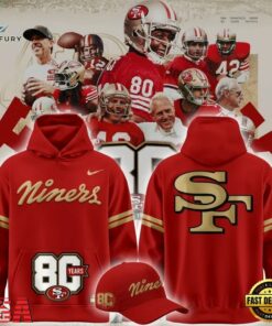 San Francisco 49ers 80th Year Anniversary 2026 Exclusive Hoodie, Viral 3D Graphic Tee San Francisco 49ers 80th Year Anniversary 2026 Exclusive Hoodie