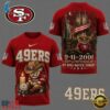 San Francisco 49ers NFL 9 11 25th Anniversary Never Forget Memorial 3D T Shirt, Sports Fans 3D Shirt San Francisco 49ers Nfl 9 11 25th Anniversary Never Forget Memorial 3D T Shirt