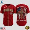 San Francisco 49ers NFL Stand For The Flag Kneel For The Cross Baseball Jersey Shirt , NFL Baseball Shirt San Francisco 49ers Nfl Stand For The Flag Kneel For The Cross Baseball Jersey Shirt