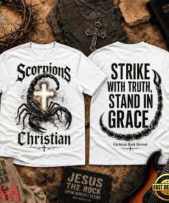 Scorpions Christian Strike With Truth Stand In Grace 3D Shirt, Trending Music 3D Tee Scorpions Christian Strike With Truth Stand IN Grace 3D Shirt