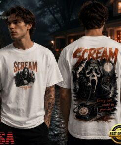 Scream Halloween Horror Ghostface Slasher 2026 3D Shirt
