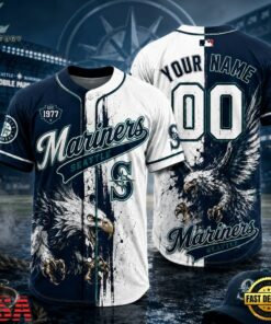 Seattle Mariners 2026 MLB Eagle America Personalized Baseball Jersey , MLB Team Baseball Jersey Seattle Mariners 2026 Mlb Eagle America Personalized Baseball Jersey