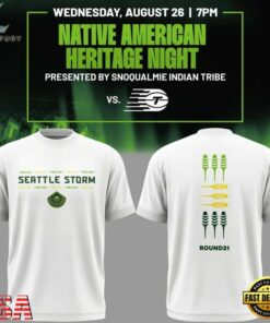 Seattle Storm Native American Heritage Night 2026 T Shirt, Viral 3D Graphic Tee Seattle Storm Native American Heritage Night 2026 T Shirt