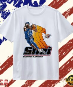 Shai Gilgeous Alexander Oklahoma City Thunder Signature 2 Retro Vibe Graphic T Shirt , Trendy 2D Print Shirt Shai Gilgeous Alexander Oklahoma City Thunder Signature 2 Retro Vibe Graphic T Shirt