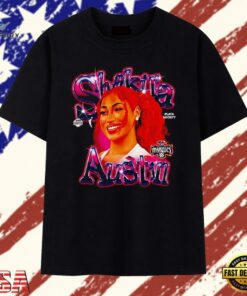 Shakira Austin Washington Mystics Playa Society T Shirt, Trendy 2D Print Shirt Shakira Austin Washington Mystics Playa Society T Shirt