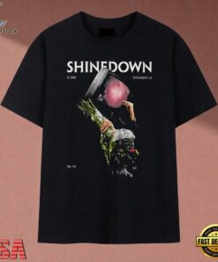 Shinedown Vintage Surreal Bouquet Graphic Rock T Shirt, Music 2D Graphic Tee Shinedown Vintage Surreal Bouquet Graphic Rock T Shirt