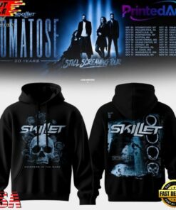 SKILLET COMATOSE 20 YEARS Limited Edition HOODIE, Trending Music 3D Tee Skillet Comatose 20 Years Limited Edition Hoodie