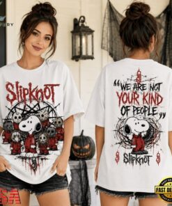 Slipknot Snoopy We Are Not Your Kind 3D Shirt , Music Fans Shirt Slipknot Snoopy WE Are Not Your Kind 3D Shirt