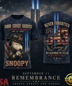 Snoopy 343 Tribute Twin Towers September 11 Remembrance 3D Shirt, Trending Music 3D Tee Snoopy 343 Tribute Twin Towers September 11 Remembrance 3D Shirt