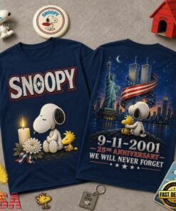 Snoopy 9 11 Memorial 25th Anniversary 3D Shirt , Music Design T Shirt Snoopy 9 11 Memorial 25th Anniversary 3D Shirt