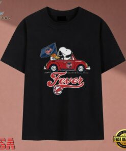 Snoopy Driving Car Indiana Fever WNBA Basketball T Shirt , Music 2D Graphic Tee Snoopy Driving Car Indiana Fever Wnba Basketball T Shirt