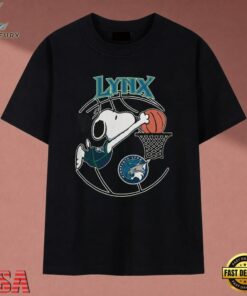 Snoopy Dunking Basketball Minnesota Lynx WNBA T Shirt , Music 2D Graphic Tee Snoopy Dunking Basketball Minnesota Lynx Wnba T Shirt