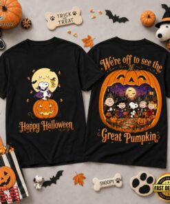 Snoopy & Friends Great Pumpkin Halloween 3D Shirt , Trending Music 3D Tee Snoopy Friends Great Pumpkin Halloween 3D Shirt