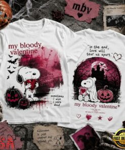 Snoopy My Bloody Valentine Love Will Tear Us Apart Halloween 3D Shirt , Music Fans Shirt Snoopy MY Bloody Valentine Love Will Tear US Apart Halloween 3D Shirt
