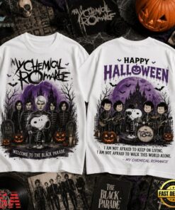 Snoopy x My Chemical Romance Halloween 3D Shirt , Music Design T Shirt Snoopy X MY Chemical Romance Halloween 3D Shirt