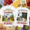 Snoopy x The Wizard of Oz Follow the Yellow Brick Road to Learning 3D Shirt , Music Fans Shirt Snoopy X The Wizard OF OZ Follow The Yellow Brick Road TO Learning 3D Shirt