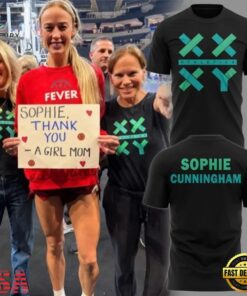 Sophie Cunningham Indiana Fever Thank You Sophie For Speaking Up For Girls Black T Shirt