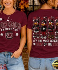 South Carolina Gamecocks 2026 NCAA Autumn Festive Cheer T Shirt , NCAA 3D Graphic Tee South Carolina Gamecocks 2026 Ncaa Autumn Festive Cheer T Shirt