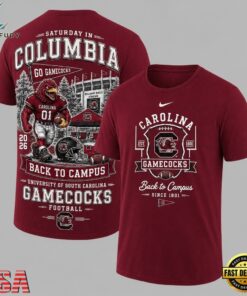 South Carolina Gamecocks 2026 NCAA Back To Campus 3D Shirt , NCAA 3D Graphic Tee South Carolina Gamecocks 2026 Ncaa Back TO Campus 3D Shirt