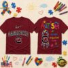 South Carolina Gamecocks NCAA Autism Awareness Puzzle Ribbon T Shirt , NCAA 3D Graphic Tee South Carolina Gamecocks Ncaa Autism Awareness Puzzle Ribbon T Shirt