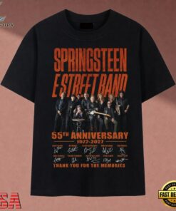 Springsteen E Street Band 55th Anniversary 1972 2027 T Shirt, Music 2D Graphic Tee Springsteen E Street Band 55th Anniversary 1972 2027 T Shirt