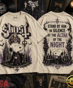 Stand by Him Ghost Snoopy 3D Shirt , Music Fans Shirt Stand BY Him Ghost Snoopy 3D Shirt
