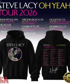 Steve Lacy Oh Yeah Tour 2026 Graphic Signature Schedule Hoodie, Trending Music 3D Tee Steve Lacy OH Yeah Tour 2026 Graphic Signature Schedule Hoodie