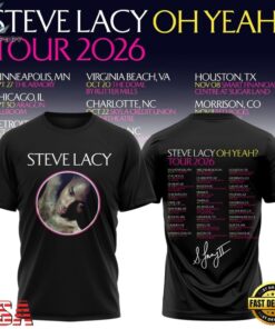Steve Lacy Oh Yeah Tour 2026 Graphic Signature Schedule T Shirt, Trending Music 3D Tee Steve Lacy OH Yeah Tour 2026 Graphic Signature Schedule T Shirt
