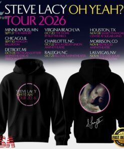 Steve Lacy Oh Yeah Tour 2026 Limited Edition Signature Hoodie, Trending Music 3D Tee Steve Lacy OH Yeah Tour 2026 Limited Edition Signature Hoodie