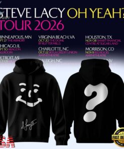 Steve Lacy Oh Yeah Tour 2026 Signature Black Hoodie, Trending Music 3D Tee Steve Lacy OH Yeah Tour 2026 Signature Black Hoodie