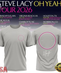 Steve Lacy Oh Yeah Tour 2026 Signature Special New 3D Shirt, Trending Music 3D Tee Steve Lacy OH Yeah Tour 2026 Signature Special New 3D Shirt