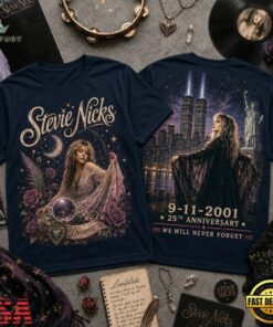 Stevie Nicks 911 Memorial 25th Anniversary 3D Shirt , Trending Music 3D Tee Stevie Nicks 911 Memorial 25th Anniversary 3D Shirt