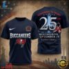 Tampa Bay Buccaneers NFL Honoring 25 Years Remembering September 11 T Shirt, Sports Fans 3D Shirt 3 Tampa Bay Buccaneers NFL Honoring 25 Years Remembering September 11 T Shirt, Sports Fans 3D Shirt Tampa Bay Buccaneers Nfl Honoring 25 Years Remembering September 11 T Shirt