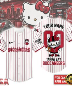 Tampa Bay Buccaneers NFL Kitty Game Day Custom Baseball Jersey Shirt , NFL Baseball Shirt Tampa Bay Buccaneers Nfl Kitty Game Day Custom Baseball Jersey Shirt