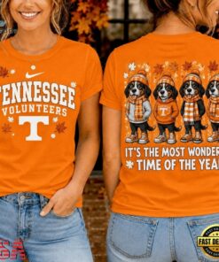Tennessee Volunteers 2026 NCAA Autumn Festive Cheer T Shirt , NCAA 3D Graphic Tee Tennessee Volunteers 2026 Ncaa Autumn Festive Cheer T Shirt