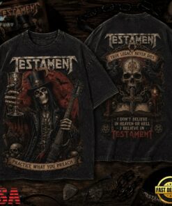 Testament, Practice What You Preach, True Legacy Never Dies 3D Shirt, Trending Music 3D Tee Testament Practice What You Preach True Legacy Never Dies 3D Shirt