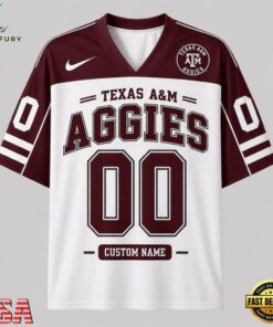 Texas A&M Aggies NCAA College Team Pride Personalized Football jersey, NCAA Team Football Jersey Texas A M Aggies Ncaa College Team Pride Personalized Football Jersey